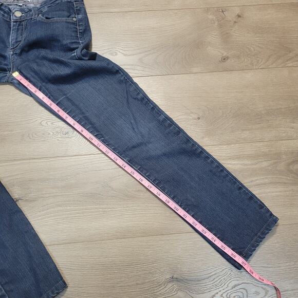 Paige Jeans Womens 25 Blue Denim Skyline Skinny Fit Distressed Stretch Casual - Picture 8 of 9